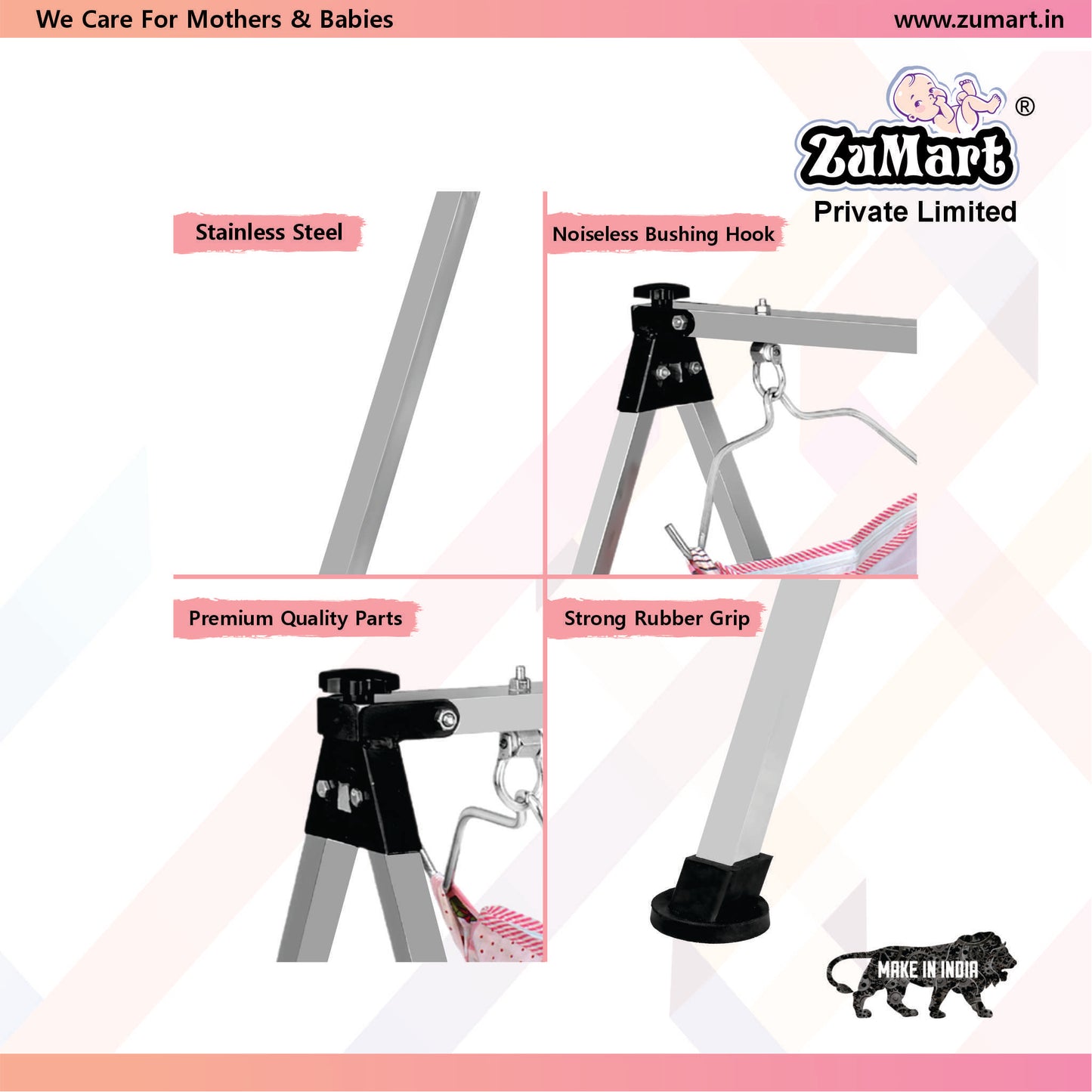 NRI Heavy Weight Manual Baby Cradle