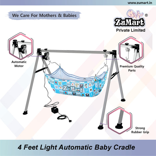 4 ft Light Automatic Baby Cradle