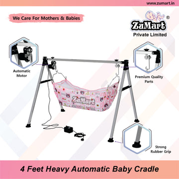 4 feet round bl Automatic Baby Cradle