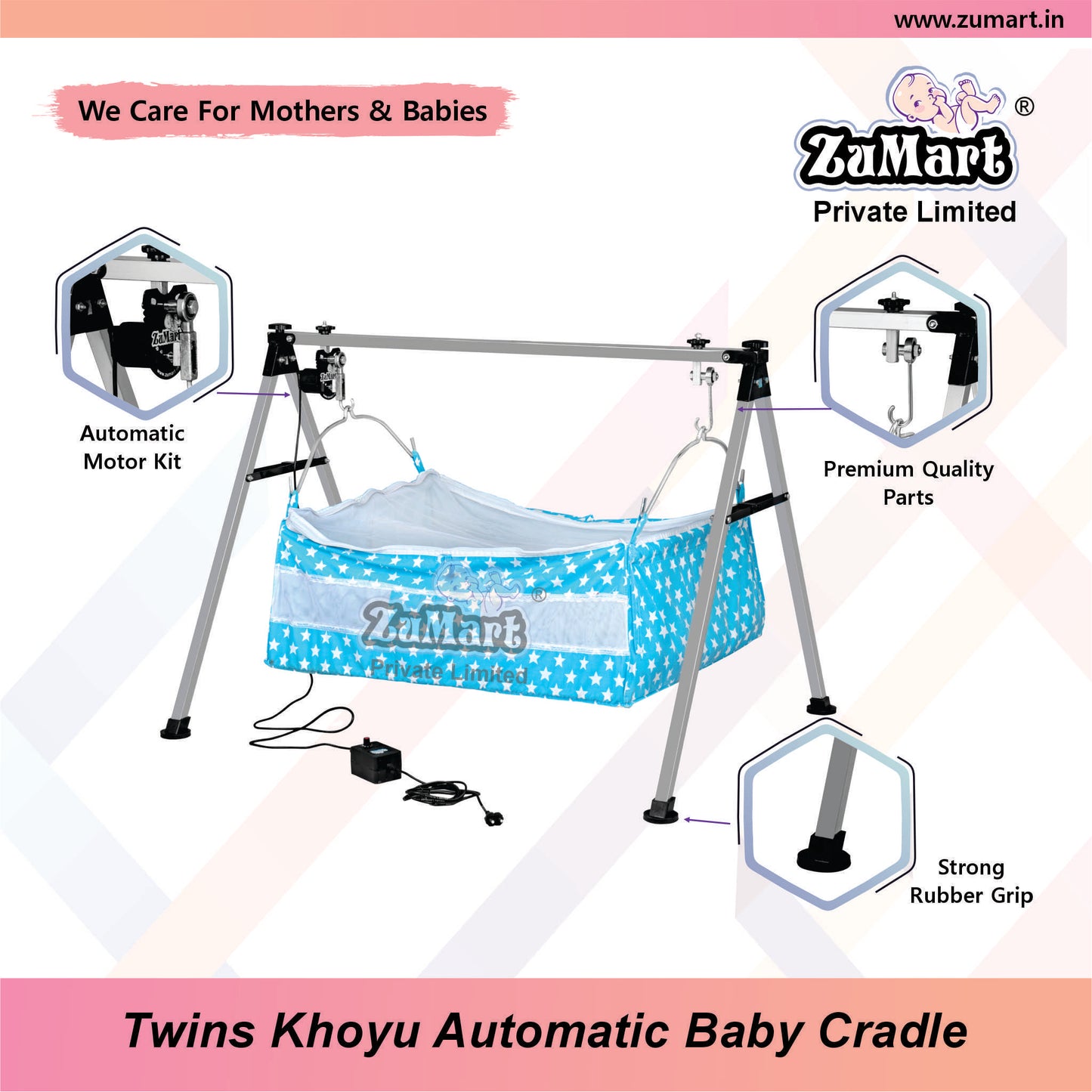 Twins Khoyu Automatic Baby Cradle