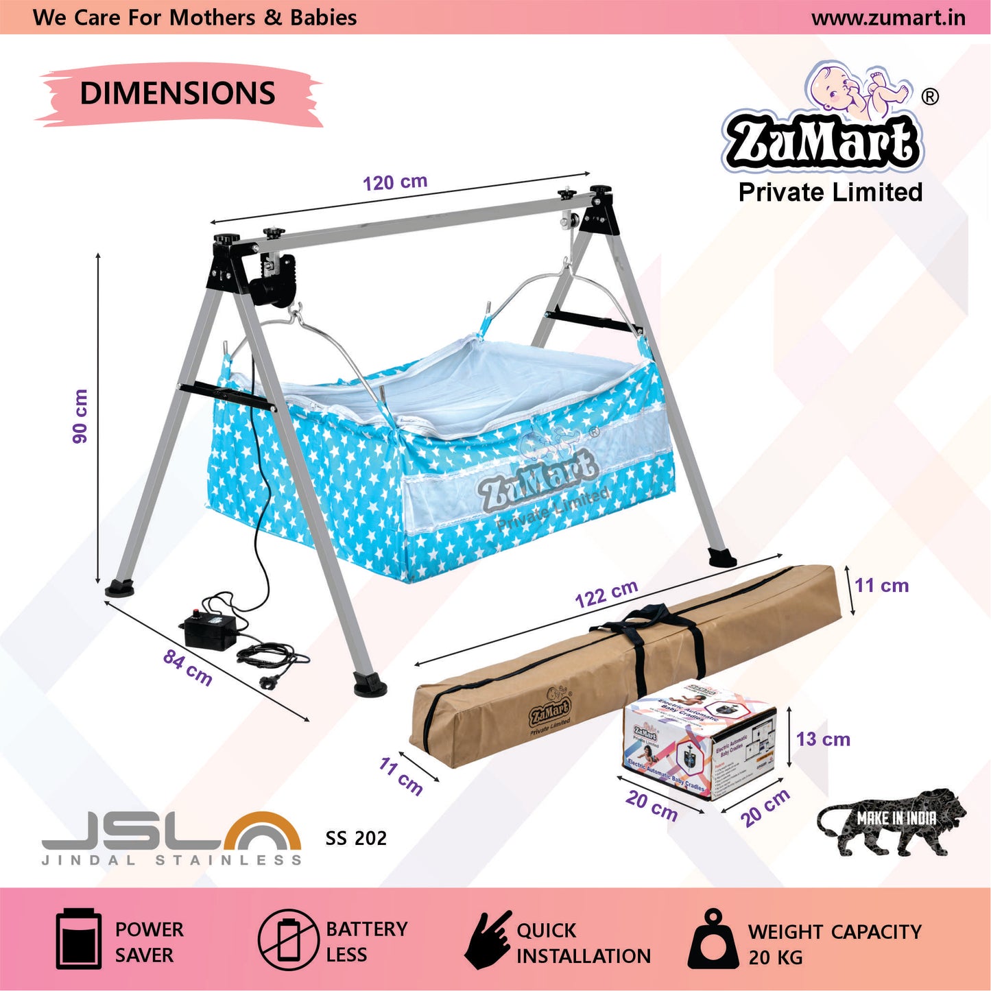 Twins Khoyu Automatic Baby Cradle
