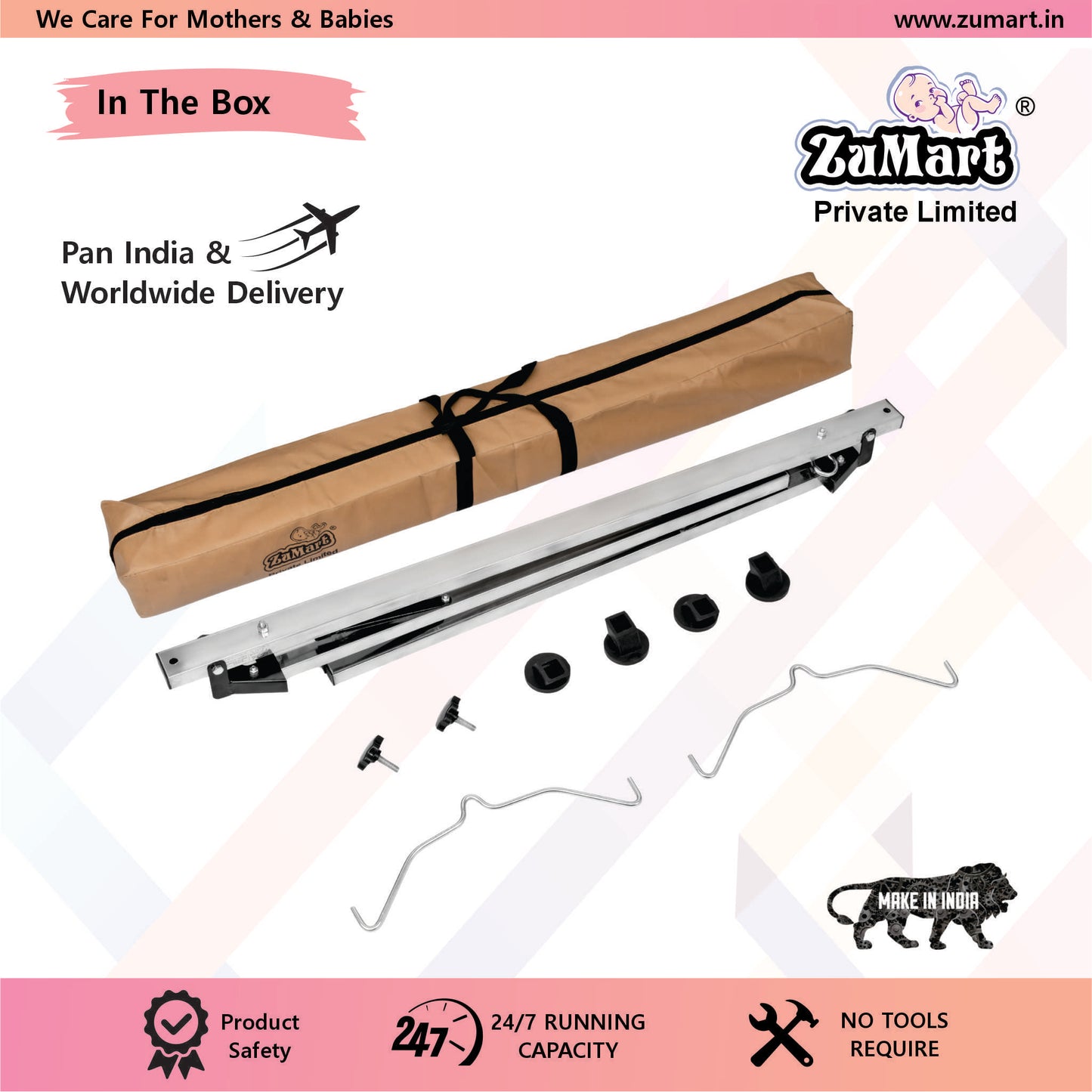 Manual Baby Cradle For Twins Baby