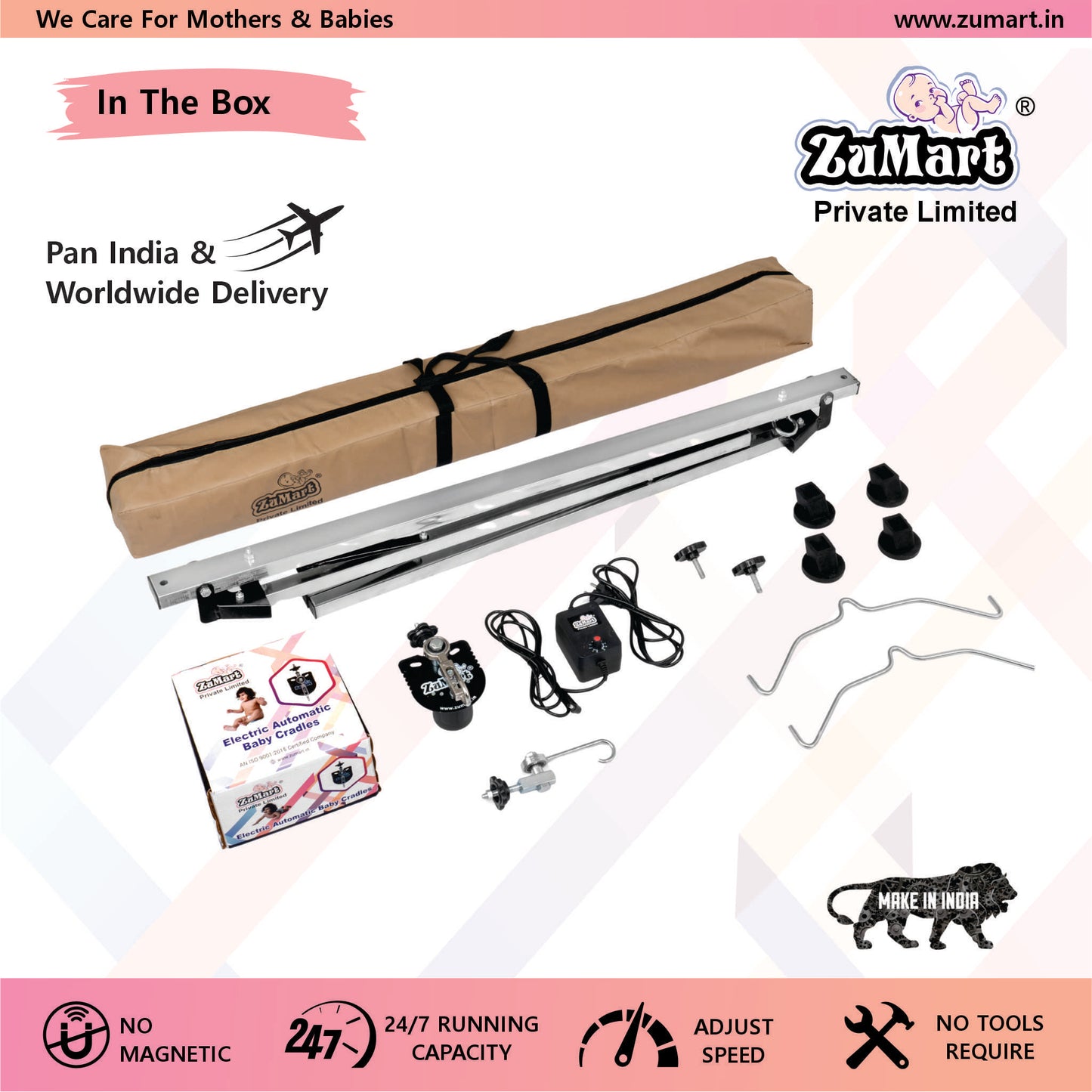 4 feet printend heavy cradle