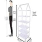 Multipurpose 6 Shelves Durable Foldable Wardrobe | Unbreakable Plastic Material | Cartoon Printed (Blue)