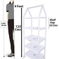 Multipurpose 5 Shelve Baby Wardrobe Cotton Collapsible Wardrobe