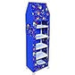 Multipurpose 6 Shelves Durable Foldable Wardrobe | Unbreakable Plastic Material | Cartoon Printed (Blue)