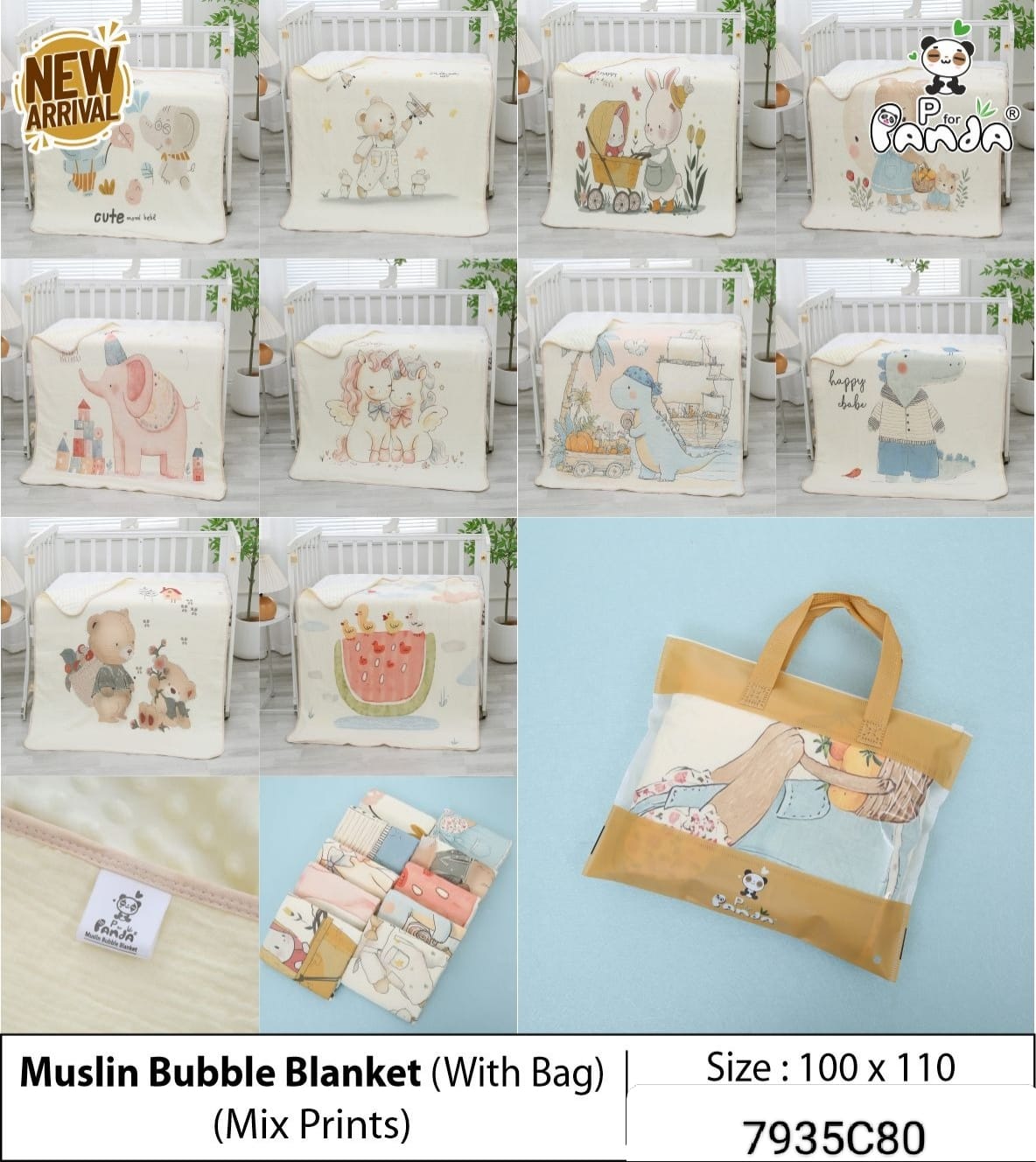 Muslin Bubble baby Blanket